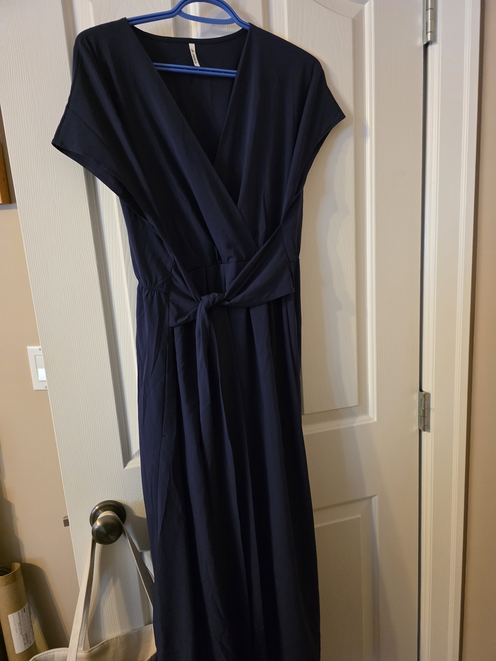 Classic Navy Wrap Maxi Dress - Halara XL